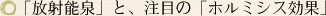 「放射能泉」と、注目の「ホルミンシス効果」